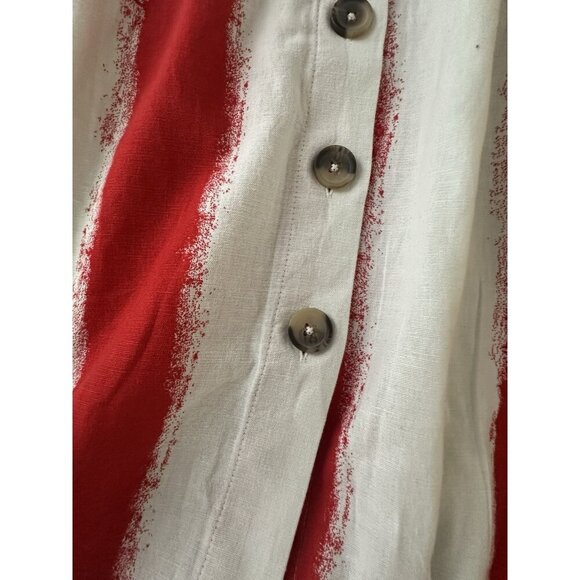 ASOS DESIGN Curve slash neck button down waistcoat maxi dress in stripe 14 New - Picture 5 of 14